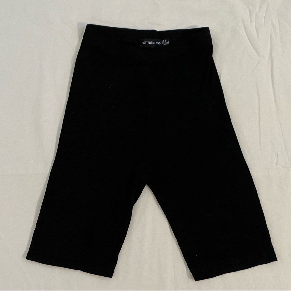 PLT Black Biker Shorts